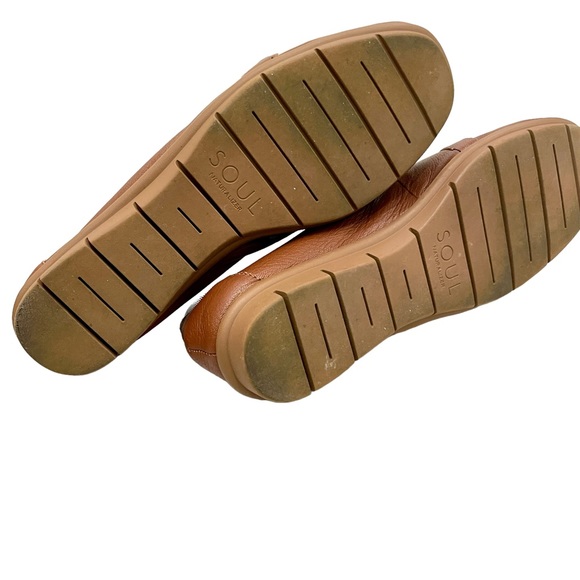 SOUL Naturalizer Lindsay Brown Leather Loafers - Picture 4 of 7